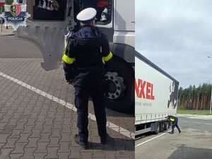 Polkowiccy policjanci wraz z ITD kontrolują busy i ciężarówki