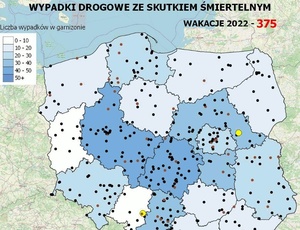 Zakończyła się 4. edycja Policyjnej mapy wypadków drogowych ze skutkiem śmiertelnym