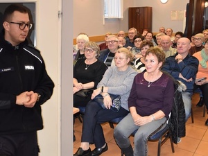 Bezpieczeństwo osób starszych tematem spotkania policjantów z grębocickimi seniorami