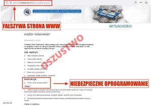 Cyberprzestępcy podszywają się pod CBZC