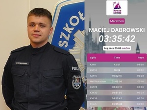 Polkowicki policjant pokonał mediolański maraton w czasie 3 godzin i 35 minut