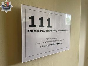 Podziękowania dla polkowickiego policjanta za postawę, kompetencje i ustalenie sprawcy kolizji, który zbiegł z miejsca zdarzenia