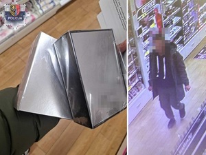 Policjant w czasie wolnym od służby zatrzymał sklepowego złodzieja i odzyskał skradzione mienie