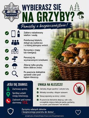 ulotka dot. grzybobrania
