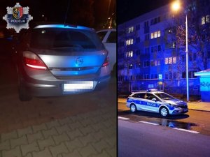 Pojazd zatrzymanego 19-latka na ulicy 3 Maja w Polkowicach