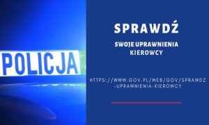 Kierowco sprawdź uprawnienia na stronie gov.pl