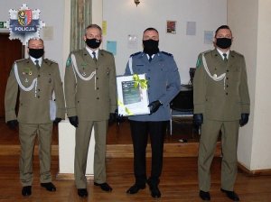 Polkowicki policjant doceniony przez Nadodrzański Oddział Straży Granicznej