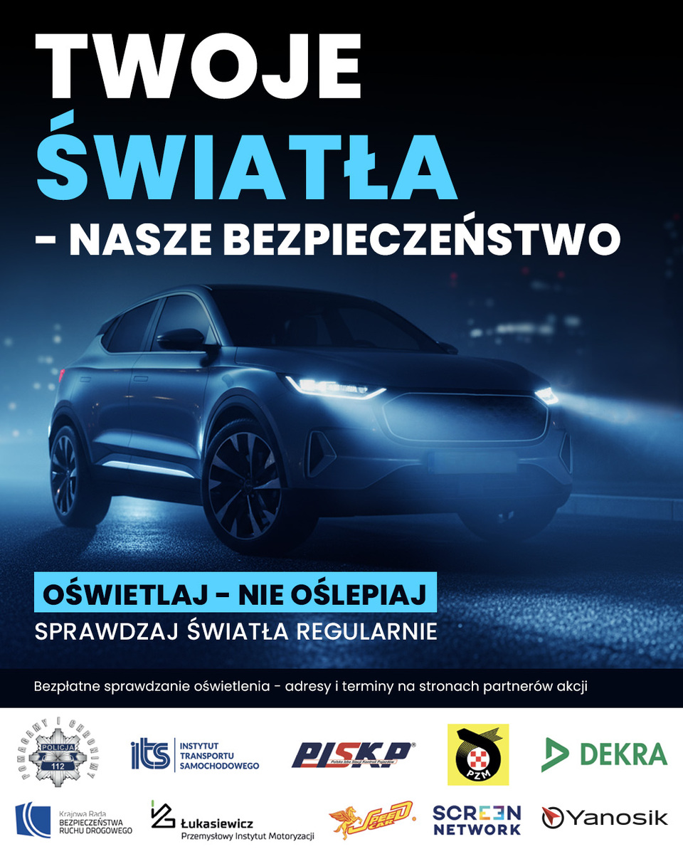 Bezpłatne sprawdzanie oświetlenia pojazdów w powiecie polkowickim